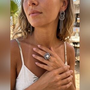 Elegant Silver Chain Link Earrings